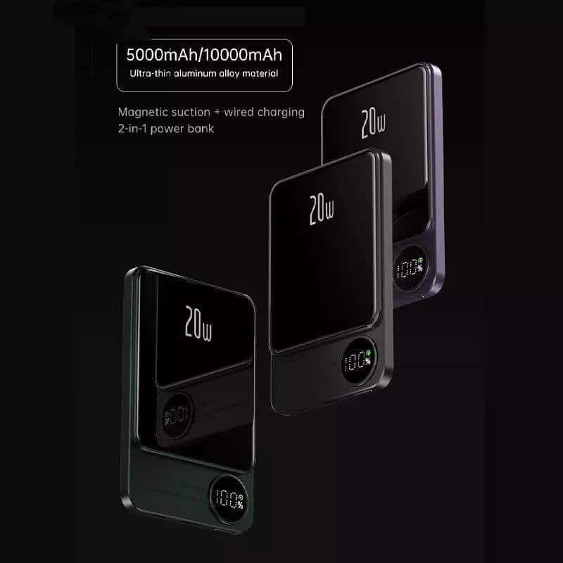 PowerBank Q9 5000 mAh 20W (MagSafe) - purpurowy
