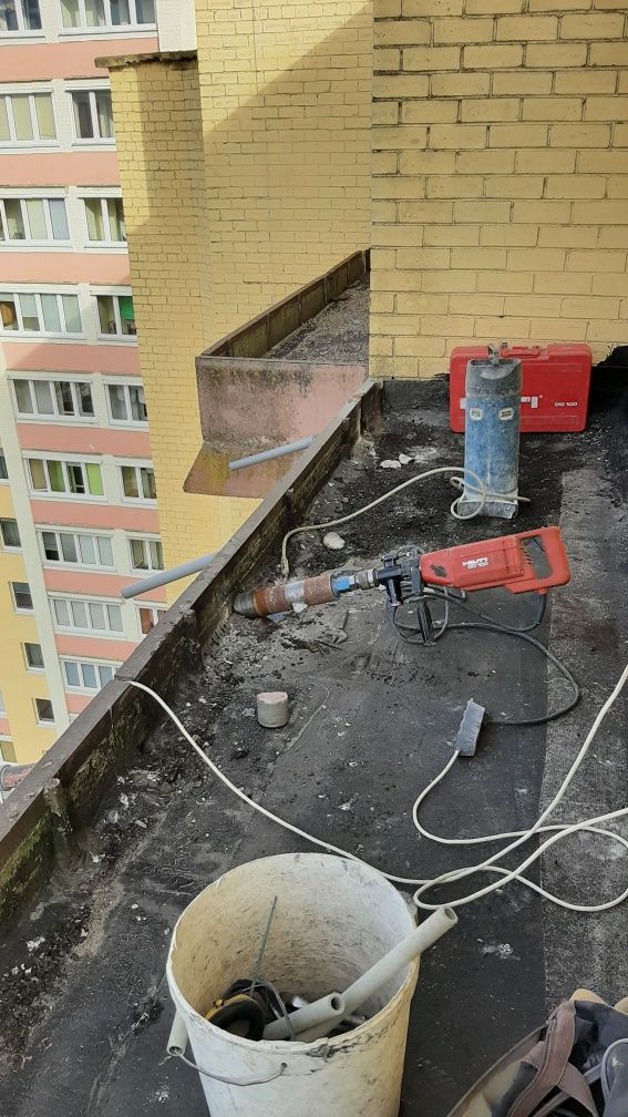 Wiercenie otworów przewierty cięcie kłucie
betonu ścian wycięcie w żel