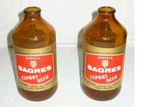 SAGRES - Garrafas de Cerveja Export Beer e Copos
