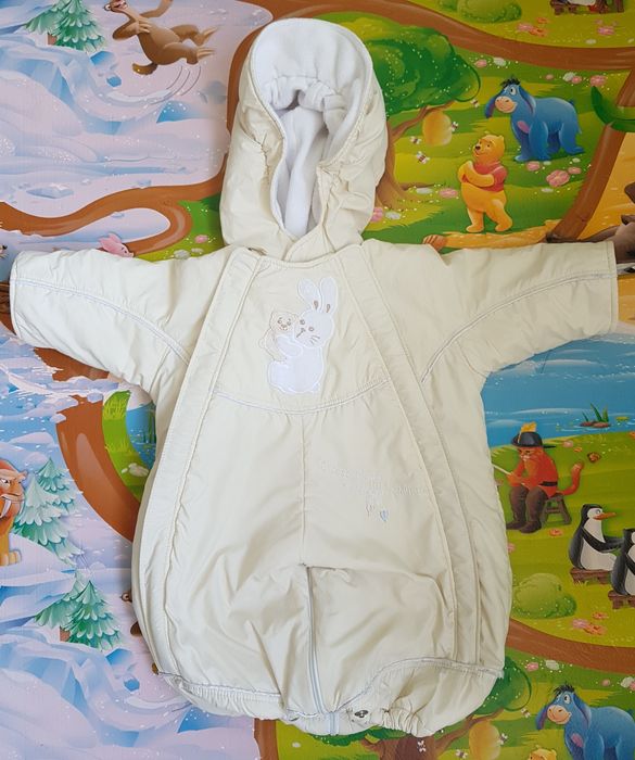 Комбінезон / мішок для найменших на флісі та меховій підстьожці