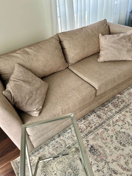 Sofa  rozkładana beżowa