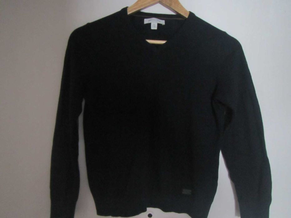 Massimo Dutti.. Dziecięcy, elegancki, granatowy sweterek. 9-10 lat.