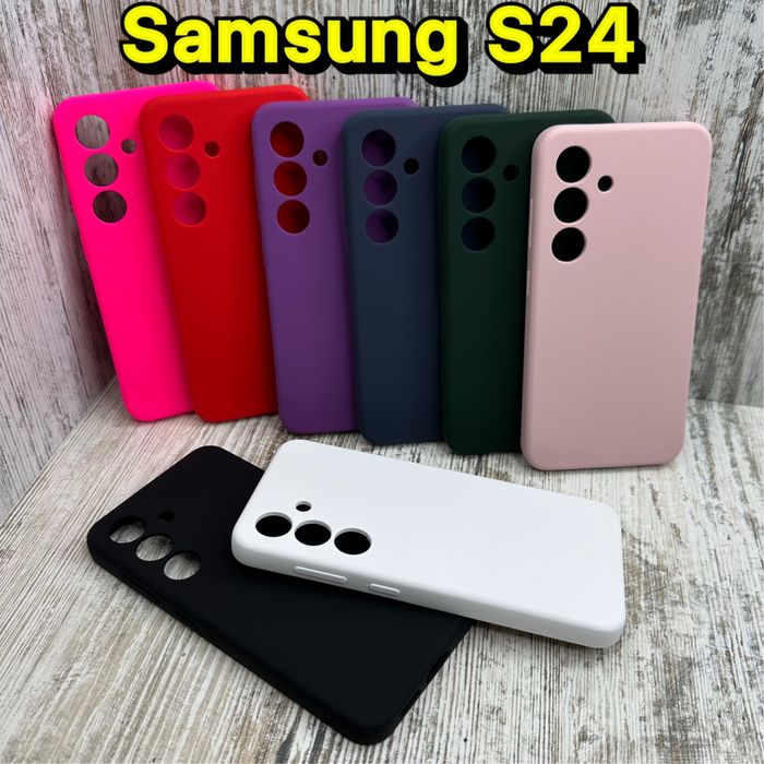 Не пачкаются‼️ Чехол Silicone Case на Samsung S24/ S24 Plus/ S25 Чохол
