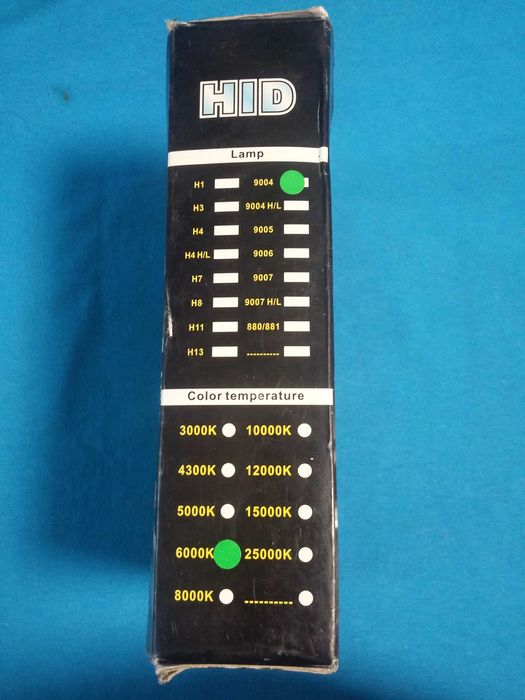 Комплект Ксеноновых Hid-ламп 12 В 35 Вт 9004 6000K лампа ксенон