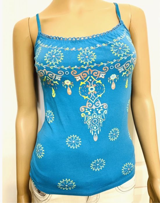 Лот женской одежды Xs/S голубые штаны ветровка майка