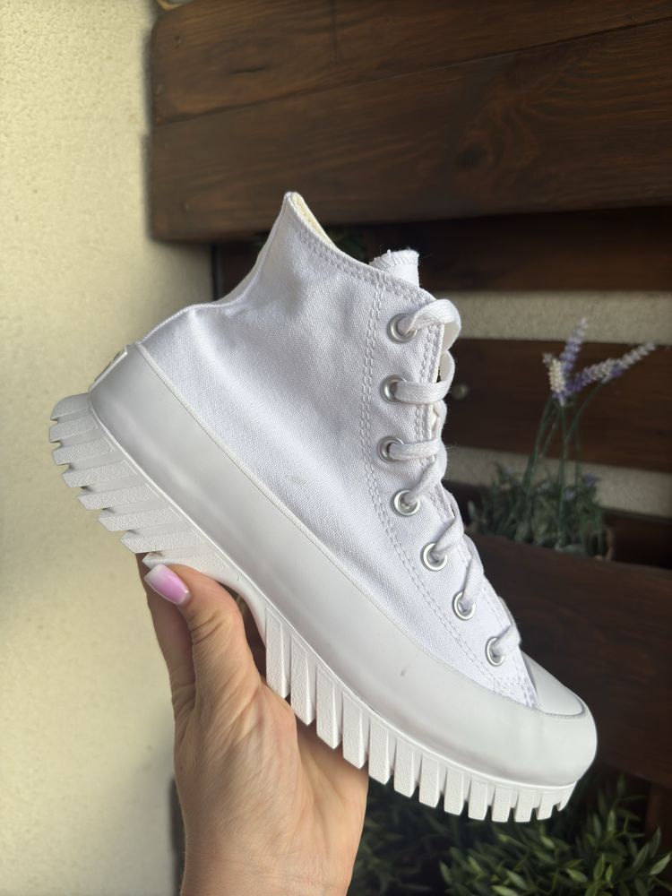 Trampki Converse biale damskie na platformie 39