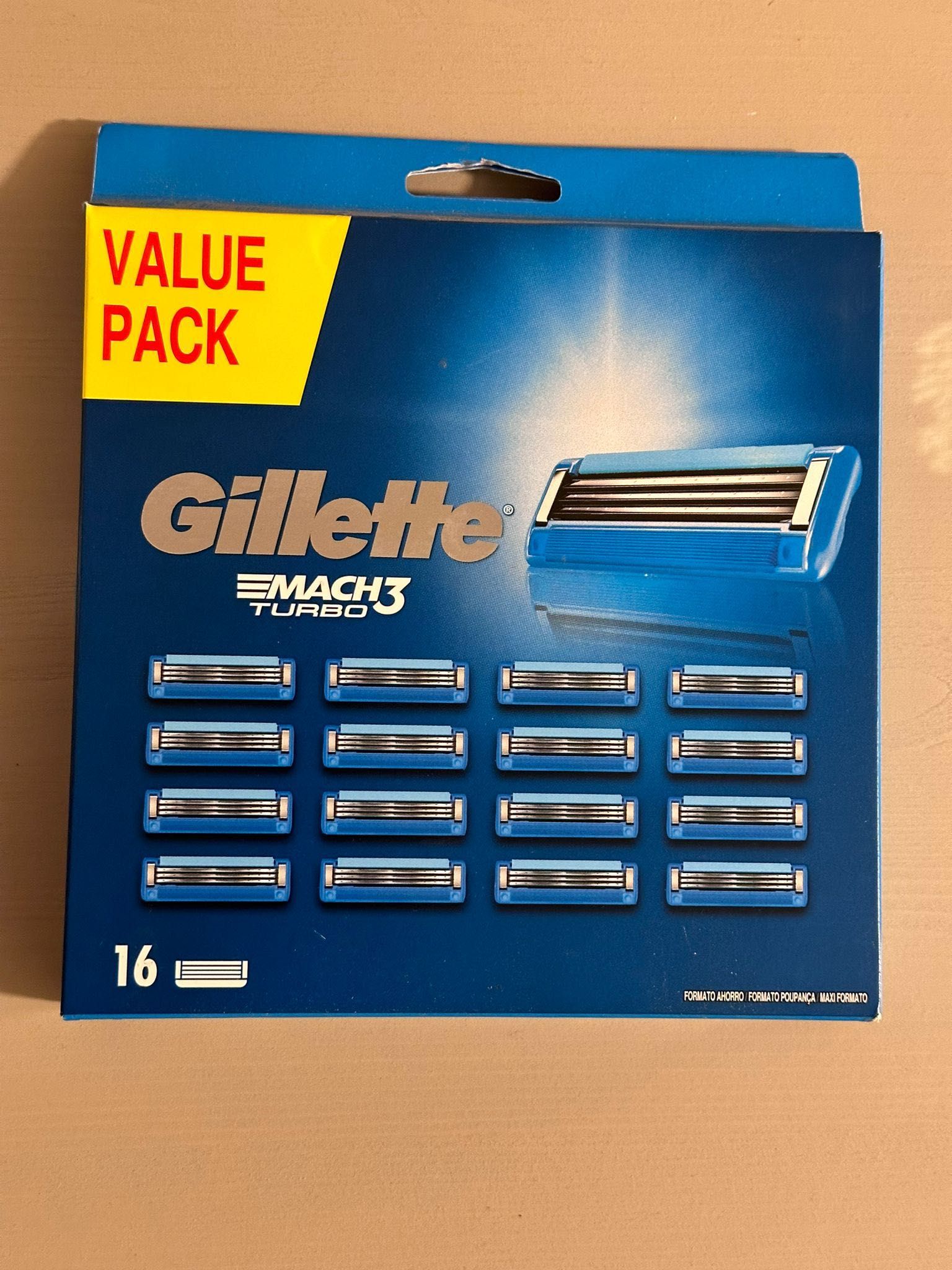 16x Ostrza Wkłady noże do maszynki GILLETTE MACH 3 TURBO