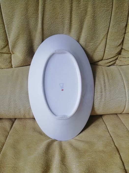 Фарфоровое блюдо ссср. Барановка. Тяжёлое. Большое.