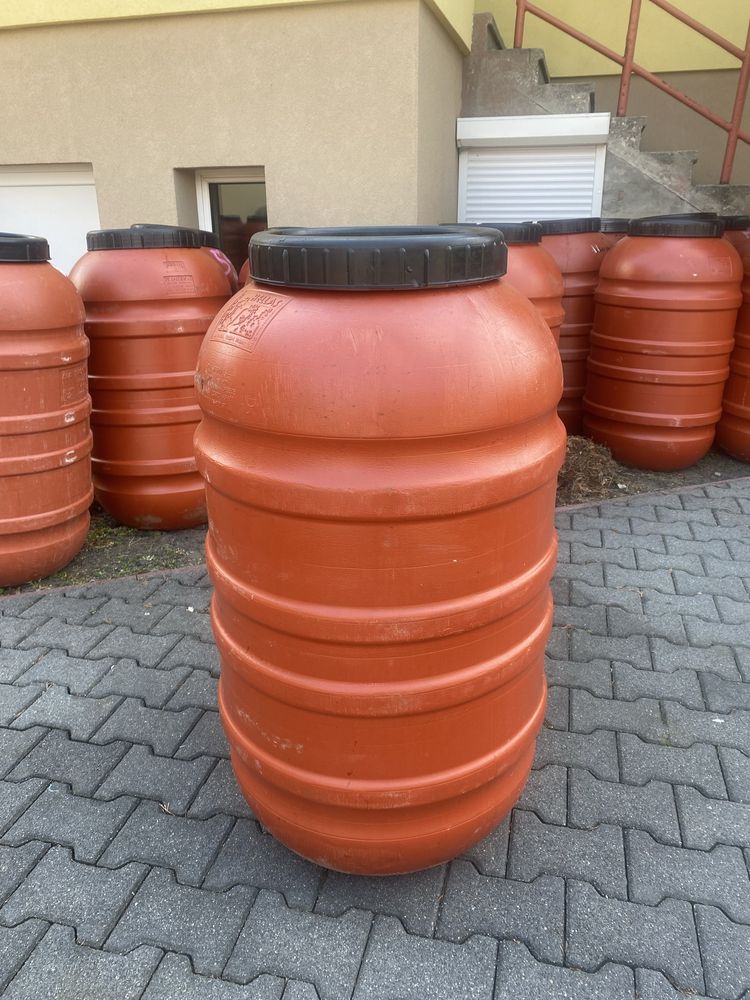 DUŻA BECZKA na deszczówkę 200l 220l 250l zbiornik spożywka beczki ibc
