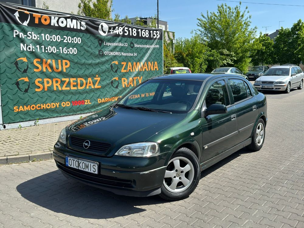 Opel Astra 1.6 LPG 2001 rok klima działa alufelgi długi opłaty hak