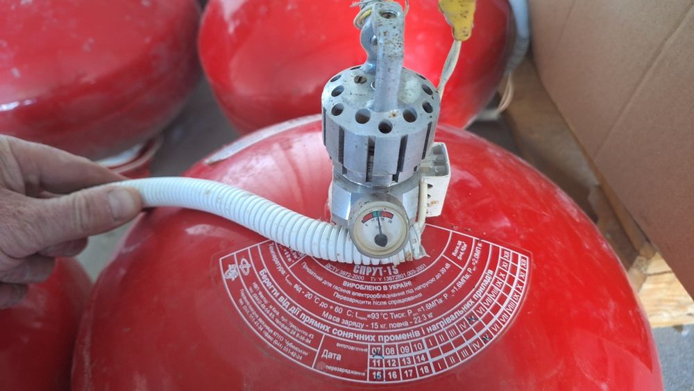 Модуль  порошкового пожежогасіння Спрут 15 б/в