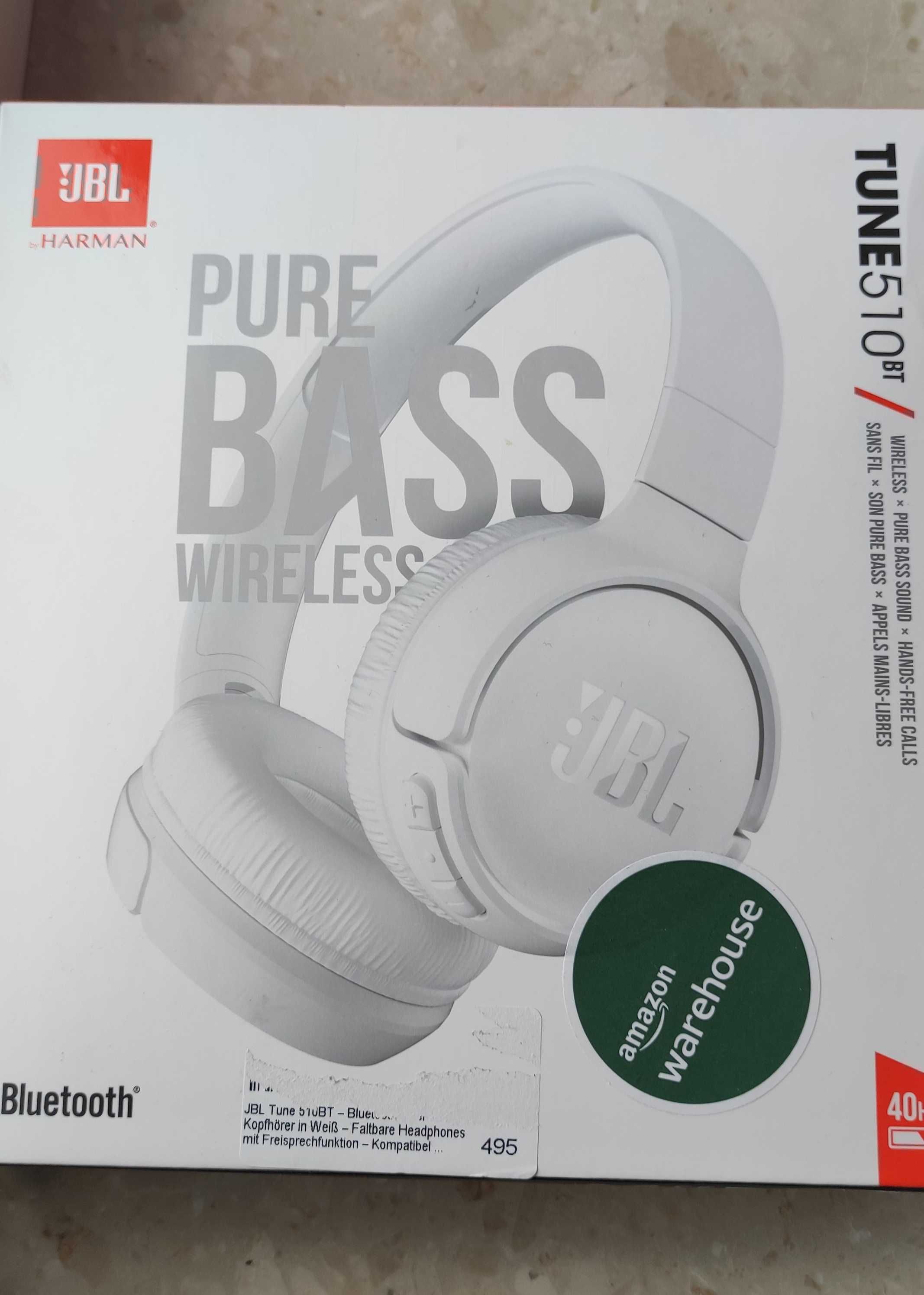 Słuchawki JBL Pure Bass Wireless Tune 510