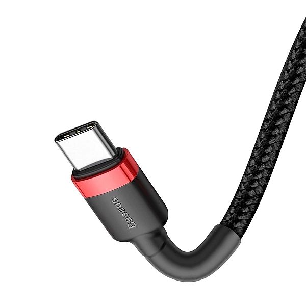 Kabel Baseus CATKLF-G91 USB-C - USB-C PD QC 60W 3A 480Mb/s 1m - czarno