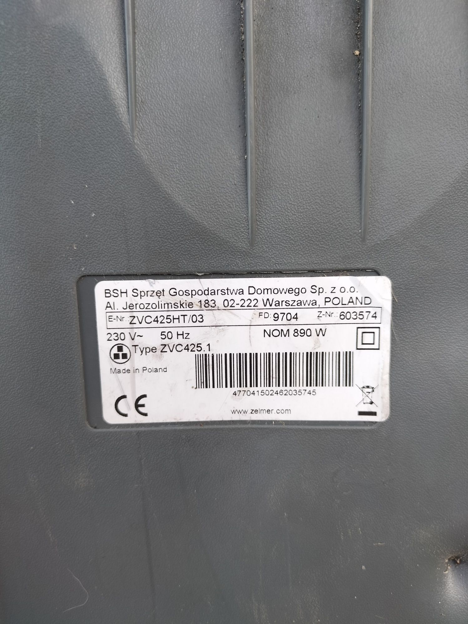 Odkurzacz Zelmer Jupiter 890W z końcówką