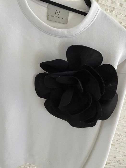 Project runway lemonada ciepła bluza oversize wielki KWIAT 3 D