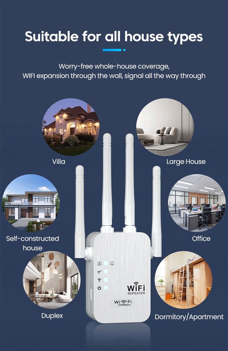 Amplificador expansor repetidor de sinal wifi - NOVO