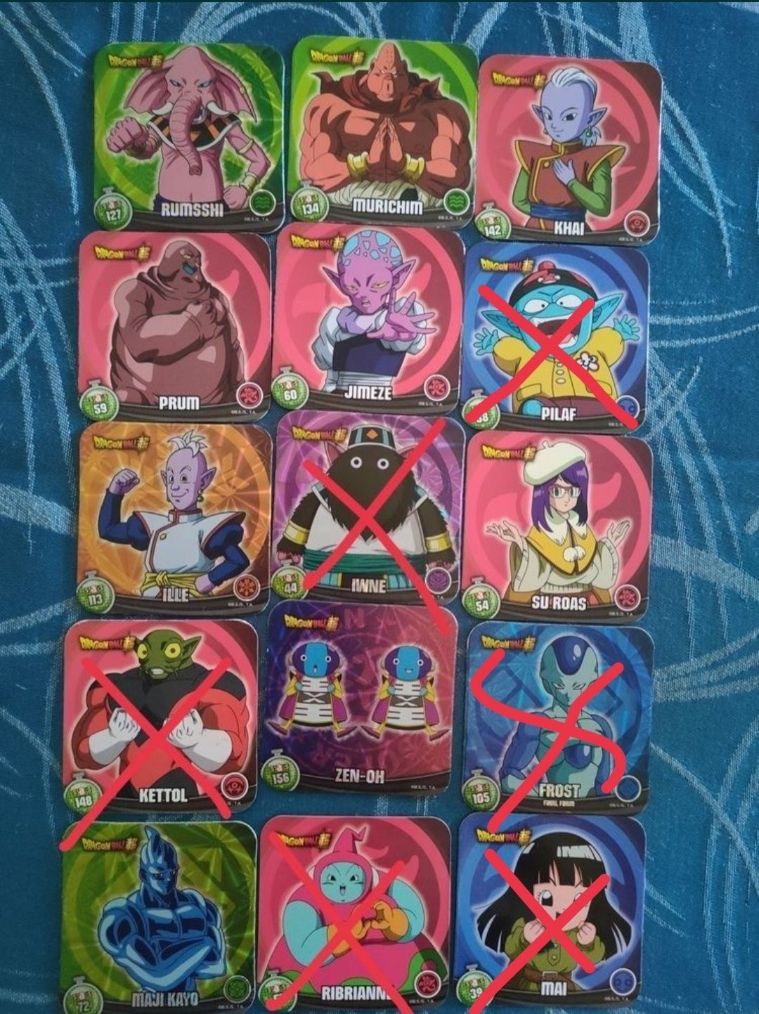 Vendo Stacks/ Imans Dragon Ball Panini 2022