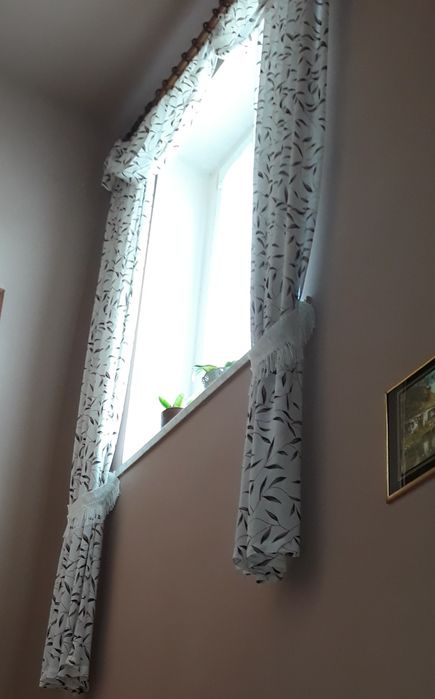 Komplet zasłon z lambrekinem