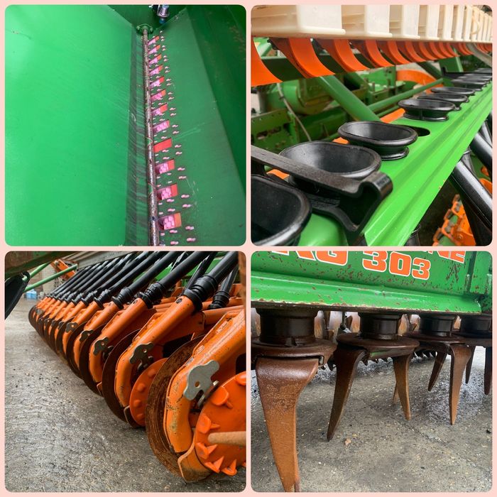 Zestaw uprawowo-siewny nadbudowany amazone AD 303 brona wirowa KG 303