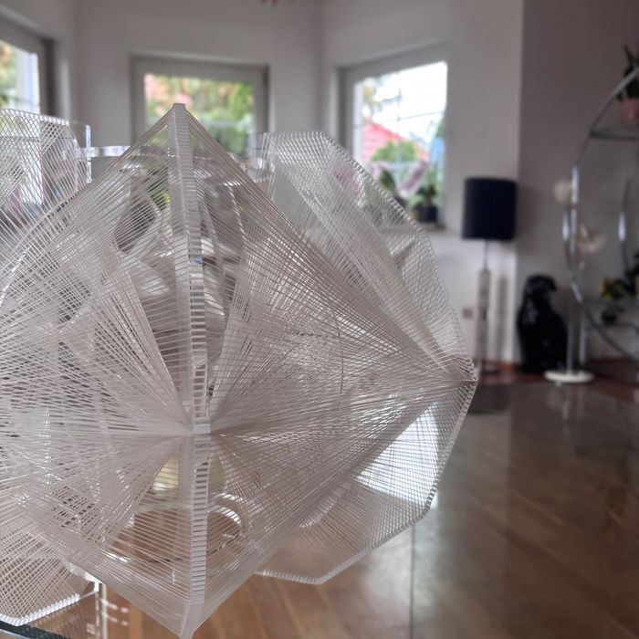 Sompex lampa sufitowa plexi space age vintage