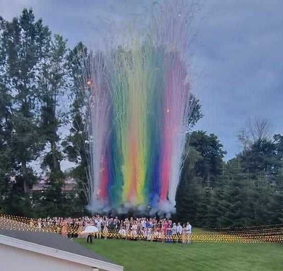 Miny dymne single shot kolorowy dym wesele mina dymna kolory ślub