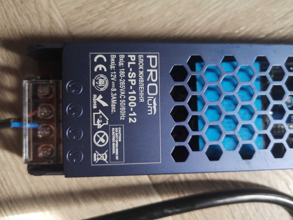 Zasilacz LED 12V 8.3A - montażowy