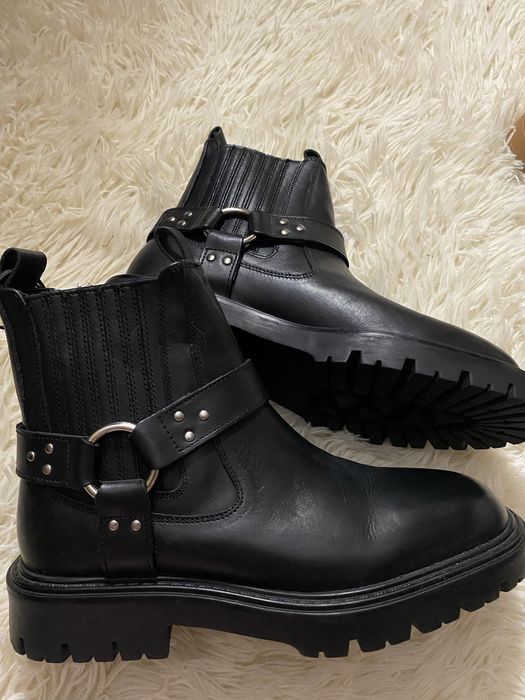 Чобітки Zara челсі чорного кольору. 38 розмір.