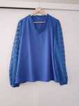 Elegancka kobaltowa bluzka roz.XL