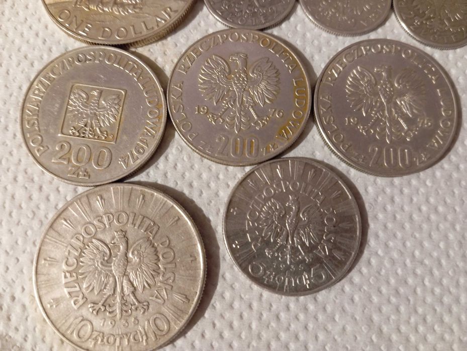 porządki domowe monety srebrne