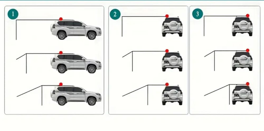 Markiza do samochodu 440x200 UV tarp żagiel zielony