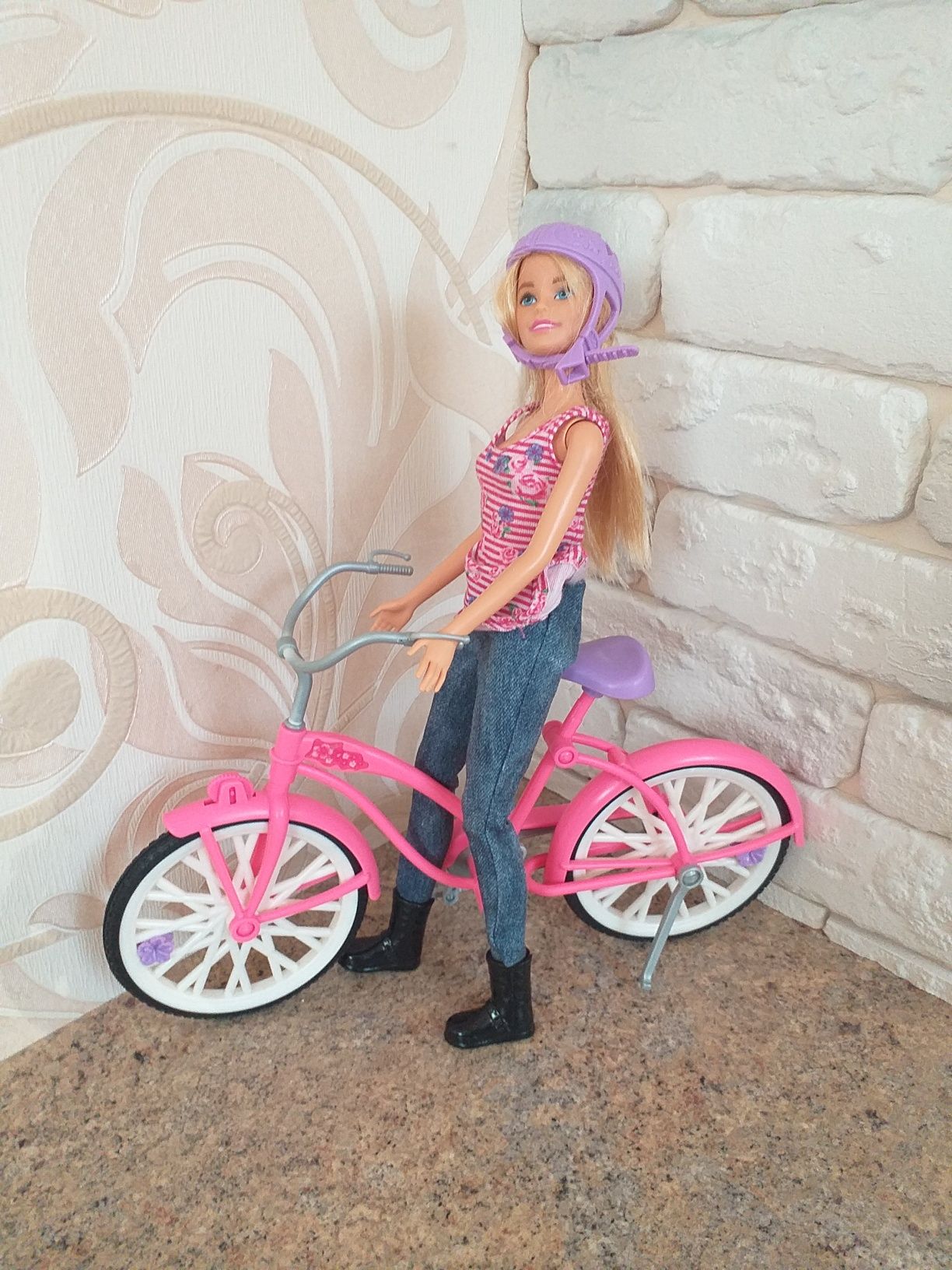 Кукла Barbie с велосипедом серия Barbie Spin ‘N Ride Pups Mattel