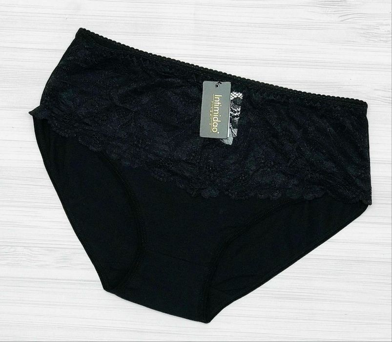 Majtki bawełniane Intimidao klasyczne wysoki stan XL–XXXL 95% bawełna