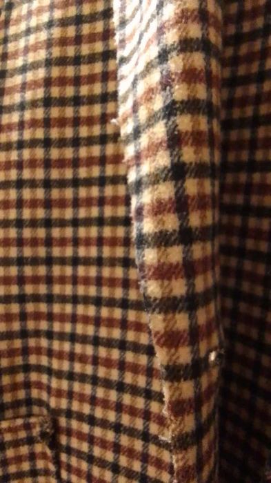 Casaco lã afeta xadrez