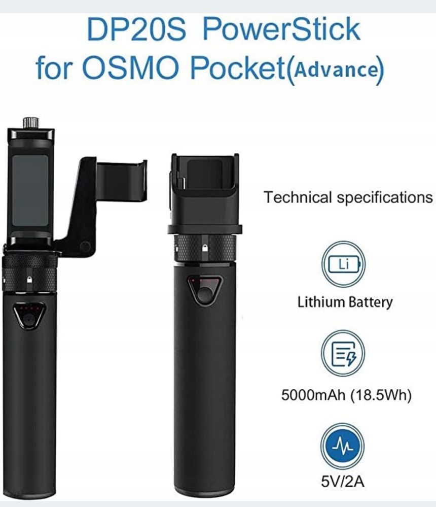 Smatree Powerbank z statywem DJI Osmo Pocket 3, OSMO,ACTION 2