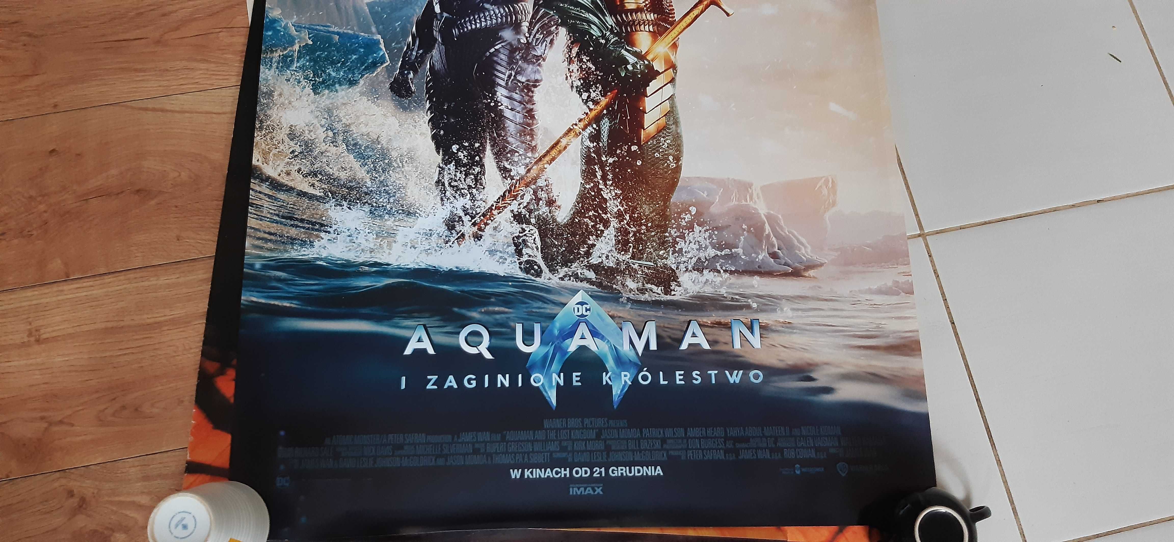 plakat kinowy aquaman i zaginione królestwo, z kina, studio dc