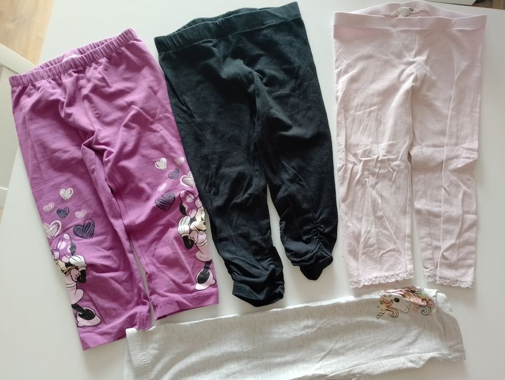 Legginsy 3/4 4 sztuki H&M, Reserved rozmiar 116