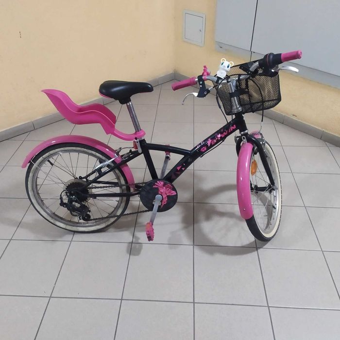 Rower BTWIN 20 cali- dziewczynka + akcesoria w tym kask
