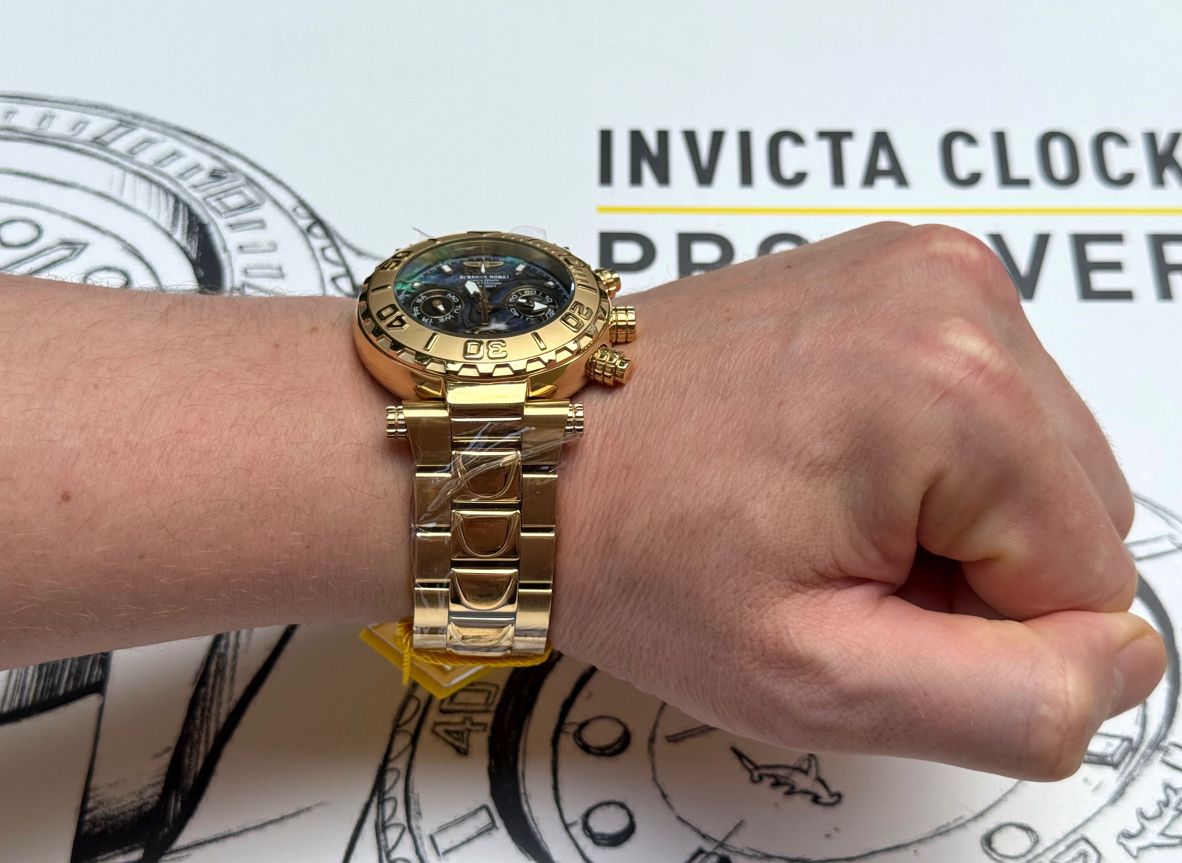 Годинник Invicta 25801 Subaqua Noma I 47 mm. Gold Abalone Swiss