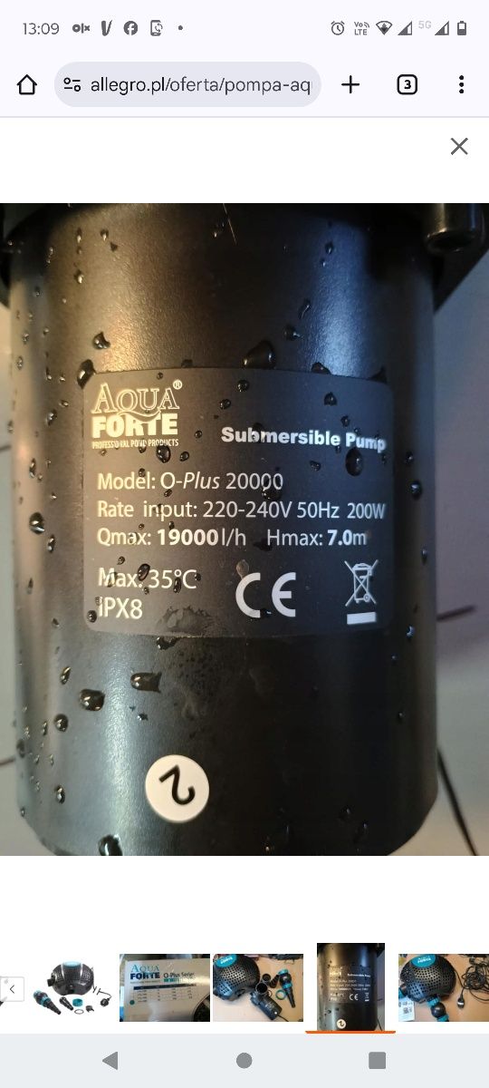 AquaForte Pompa filtrująca O-Plus 2000
