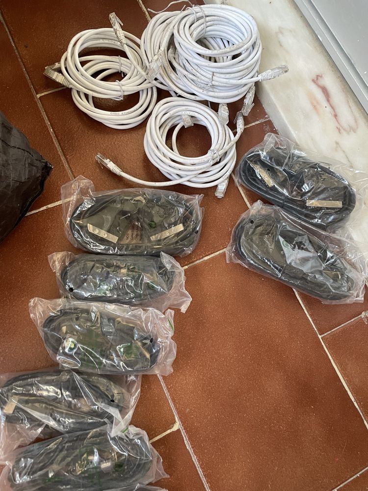 Cabos de rede, HDMI, Scart