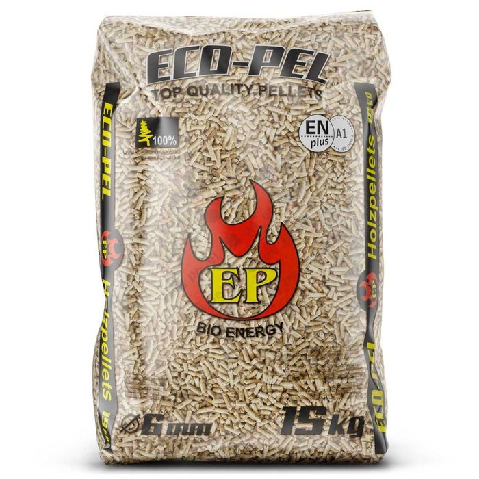 Pellet Eco-Pel 100% sosnowy. Klasa A1
