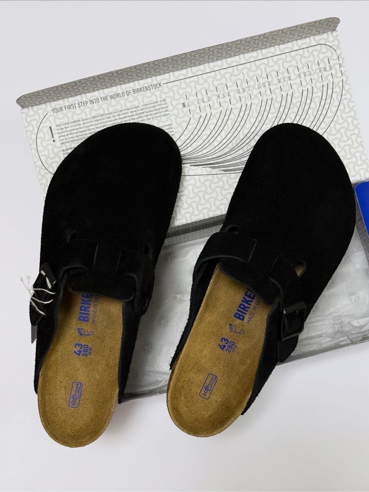 Birkenstock Boston Black Leather | Оригінал