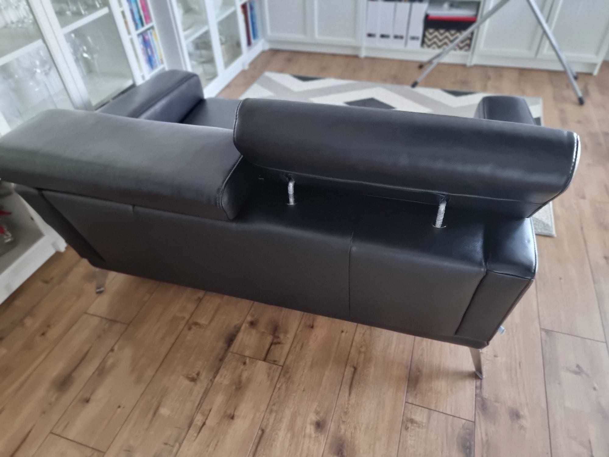 Sofa dwuosobowa skóra naturalna