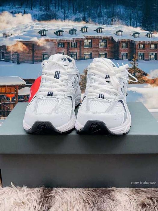 "Buty Trampki" New_Balance_530_White_Silver_Navy R.37