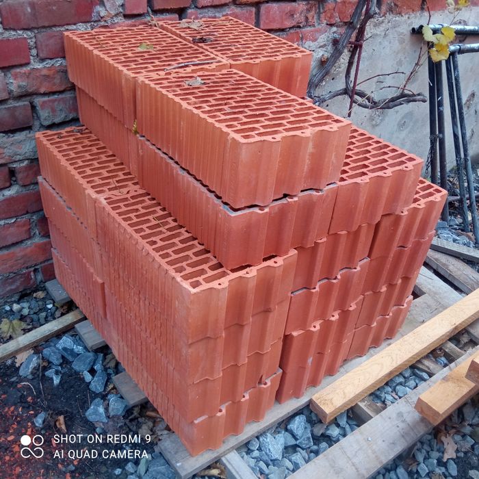 Pustak Ceramiczny Leier Thermopor 25 P+W, połówki