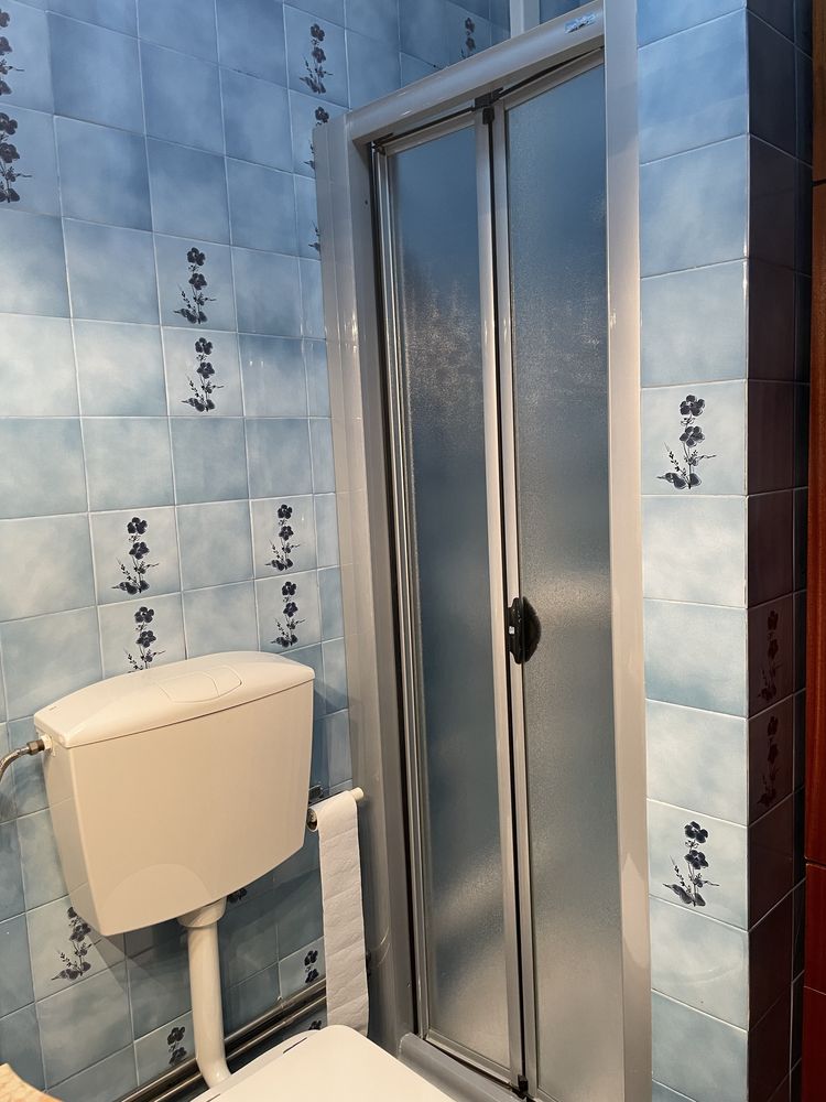 Cabine e base de duche quadrada - como novo!