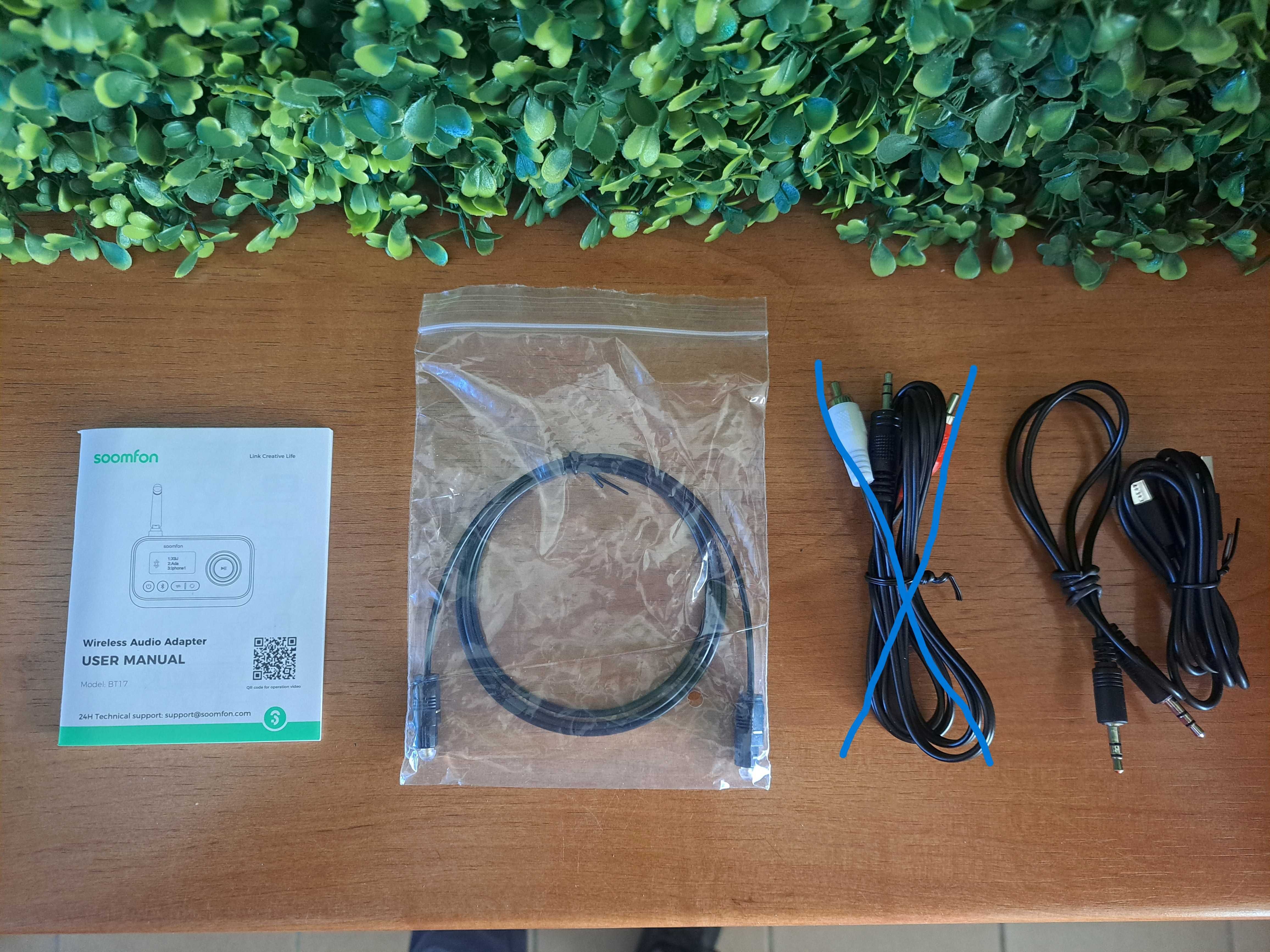 Adapter audio Bluetooth 5.0,SOOMFON Bluetooth nadajnik-odbiornik 3-w-1
