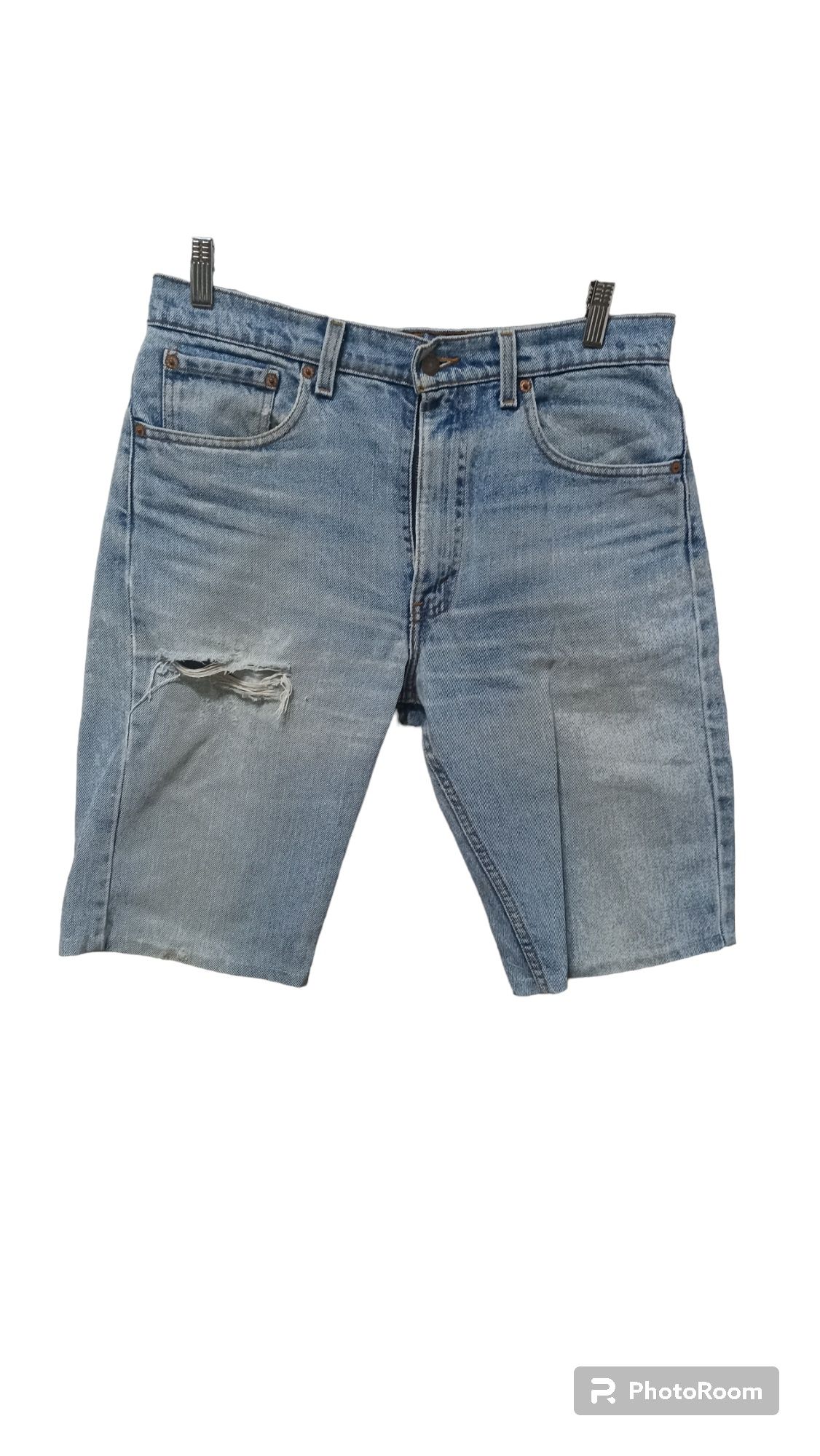 Shorty krótkie spodenki jeansowe granatowe męskie niebieskie Levi's