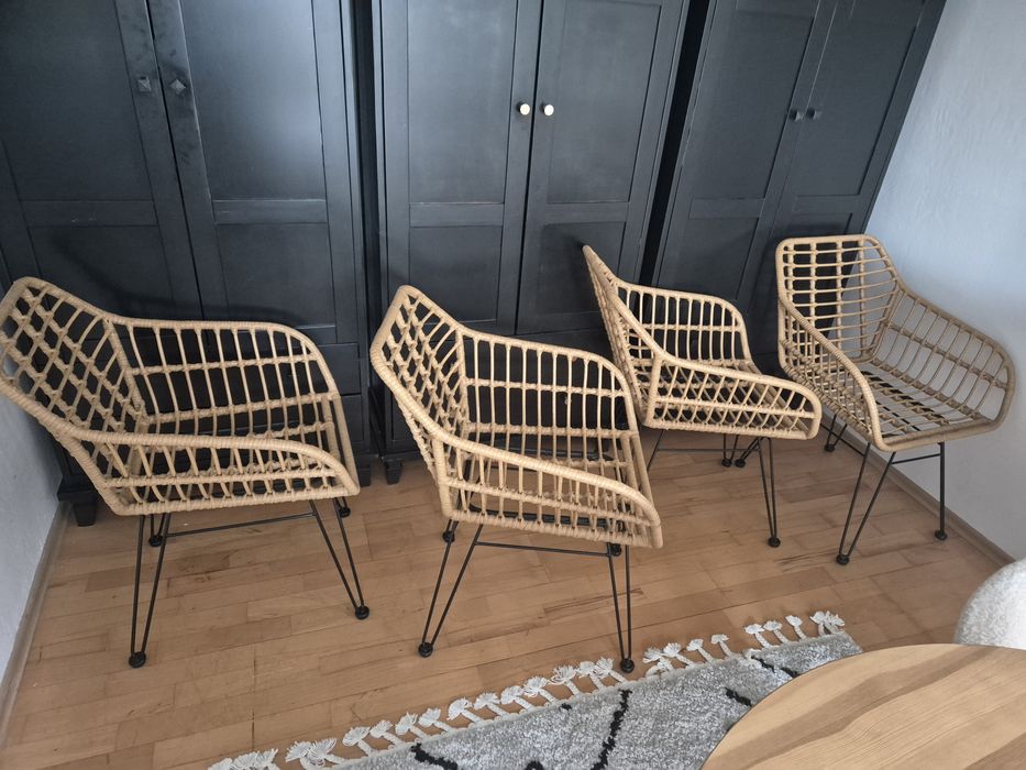 Krzesła technorattan