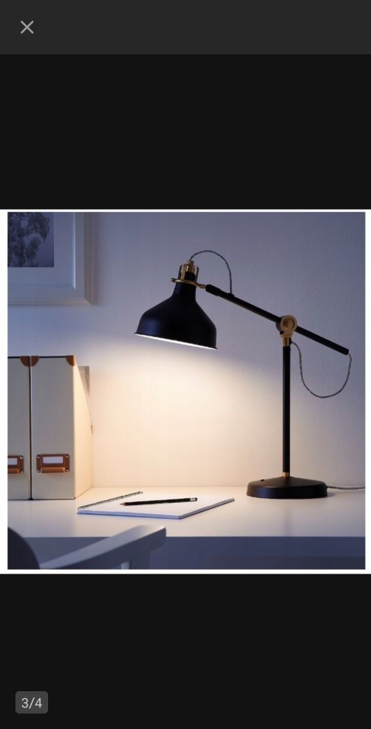 Lampa ikea, RANARP stołowa, biurkowa, warsztatowa